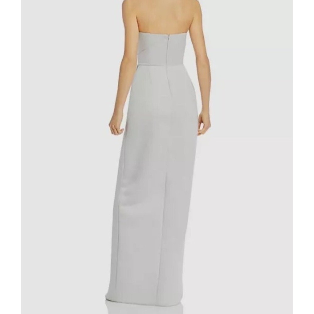 Strapless Bodycon Maxi Dress High Slit Evening Formal Gown Dress 8 Prom Glam - Picture 2 of 13
